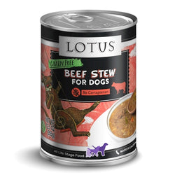 Lotus Grain Free Wholesome Beef and Asparagus Stew Canned Dog Food