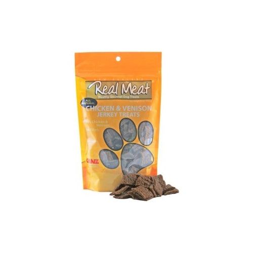 Real Meat Chicken and Venison Jerky Treats for Dogs