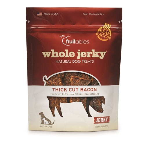 Fruitables Whole Jerky Thick Cut Bacon Dog Treats