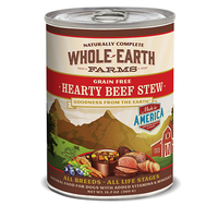 Whole Earth Farms Grain Free Hearty Beef Stew Formula Canned Dog Food