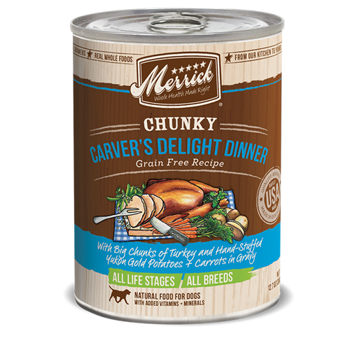 Merrick Chunky Carver's Delight Canned Dog Food