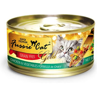 Fussie Cat Gold Super Premium Grain Free Chicken and Vegetables in Gravy Canned Cat Food