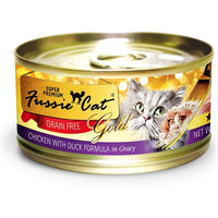 Fussie Cat Gold Super Premium Grain Free Chicken with Duck in Gravy Canned Cat Food