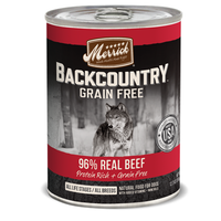 Merrick Grain Free Backcountry 96% Real Beef Recipe Canned Dog Food
