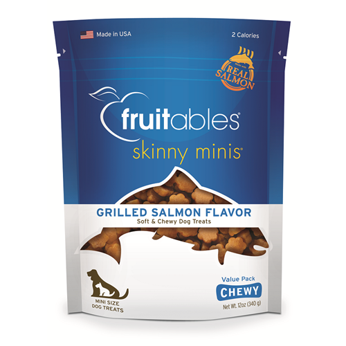 Fruitables Skinny Mini Trainers Chewy Salmon Flavor Dog Treats