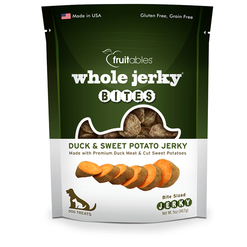 Fruitables Whole Jerky Duck and Sweet Potato Bites Dog Treats