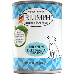 Triumph Chicken and Rice Flavor Canned Puppy Food