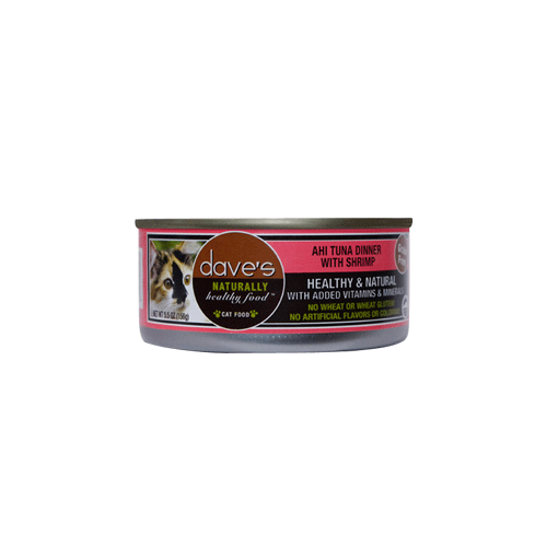 Dave's Pet Food Naturally Healthy Ahi Tuna and Shrimp Canned Cat Food