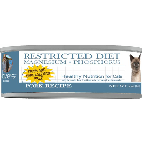 Dave's Pet Food Restricted Diet Magnesium - Phosphorus Pork Dinner Canned Cat Food