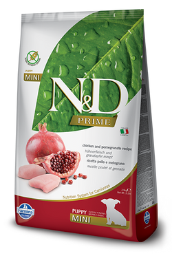 Farmina Natural & Delicious Prime Chicken & Pomegranate Puppy Mini Dry Dog Food
