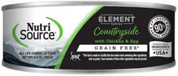 Nutrisource Element Series Countryside Chicken & Egg Cat Cans
