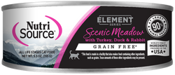Nutrisource Element Series Scenic Meadow Turkey, Duck & Rabbit Cat Cans