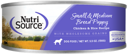 Nutrisource Small and Medium Breed Puppy Chicken and Rice Canned Dog Food