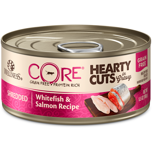 Wellness CORE Canned Hearty Cuts in Gravy Shredded Whitefish & Salmon