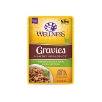 Wellness Healthy Indulgence Gravies with Bits of Chicken & Turkey Smothered in Gravy