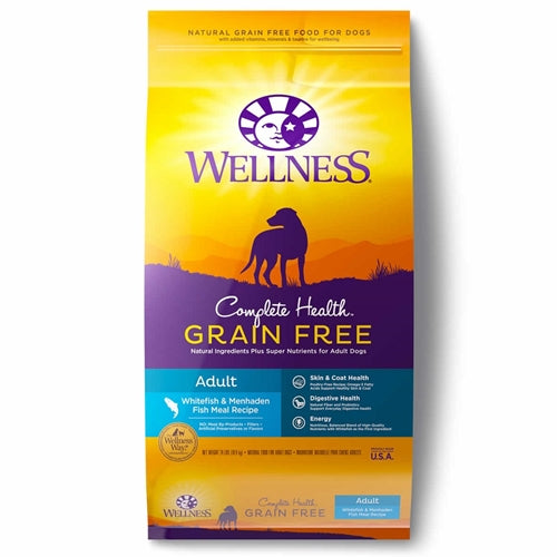 Wellness Complete Health Grain Free Adult Whitefish & Menhaden Fish Meal Recipe Dog Food