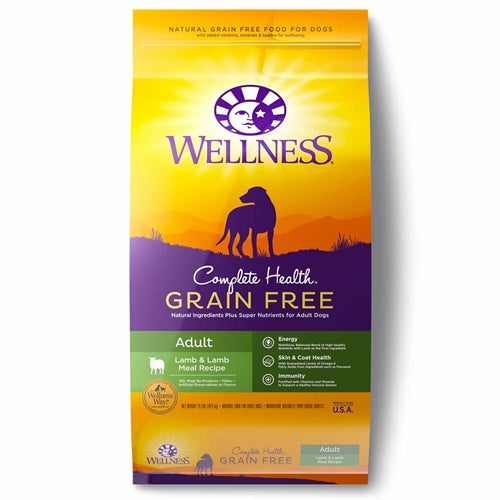 Wellness Complete Health Grain Free Adult Lamb & Lamb Meal Recipe Dog Food