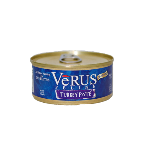 VeRUS Grain Free Turkey Pate Cat Cans
