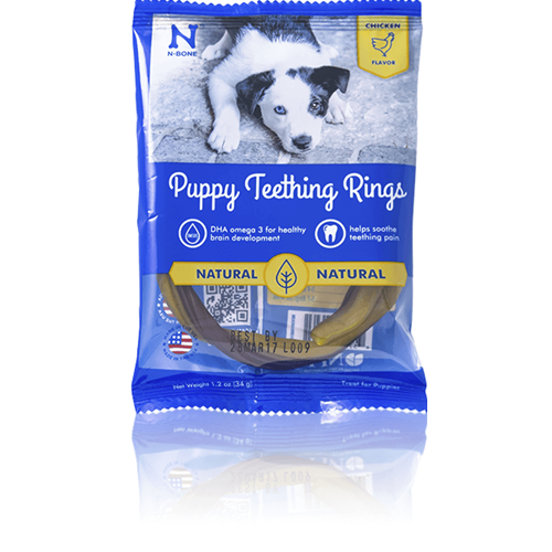 N-Bone Chicken Puppy Teething Chew Ring Treats