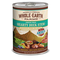 Whole Earth Farms Grain Free Hearty Duck Stew Dog Cans