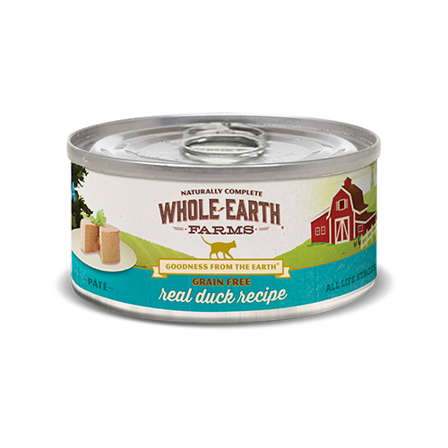 Whole Earth Farms Grain Free Real Duck Recipe (Pate) Canned Cat Food