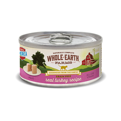 Whole Earth Farms Grain Free Real Turkey Recipe (Pate) Canned Cat Food