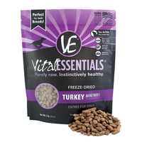 Vital Essentials Freeze-Dried Mini Turkey Niblets for Dogs