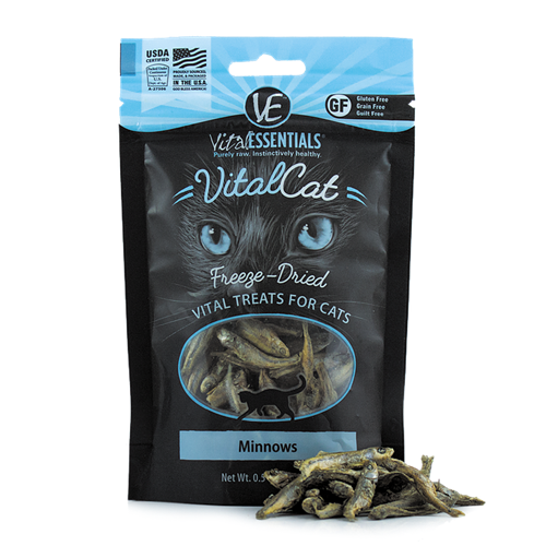 Vital Essentials Freeze Dried Minnows Treats for Cats PetFoodStation
