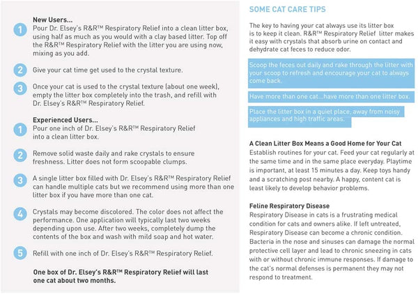 Dr. Elsey's R&R Respiratory Relief Silica Gel Cat Litter