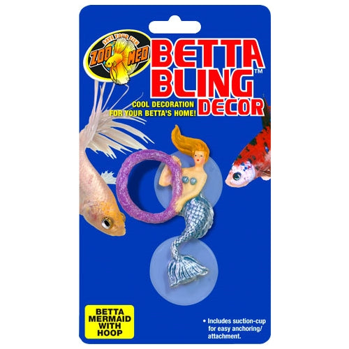 ZooMed Betta Bling Decor - Mermaid w/ Hoop