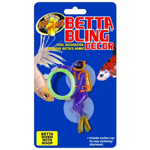 ZooMed Betta Bling Decor - Diver w/ Hoop