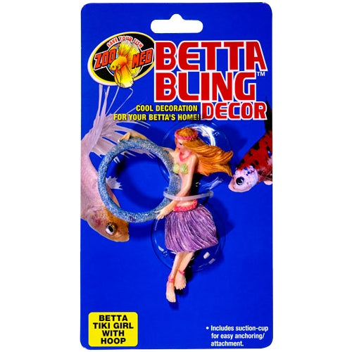 ZooMed Betta Bling Decor - Tiki Girl w/ Loop