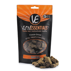 Vital Essentials Freeze Dried Beef Liver Treats for Dogs