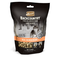 Merrick Grain Free Backcountry Freeze Dried Meal Mixer Real Salmon Recipe for Dogs
