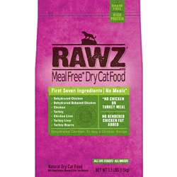 RAWZ Dehydrated Chicken and Turkey Recipe for Cats