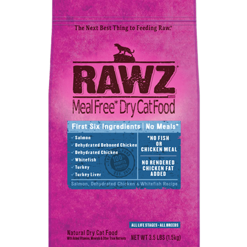 RAWZ Dehydrated Salmon, Chicken and Whitefish Recipe for Cats