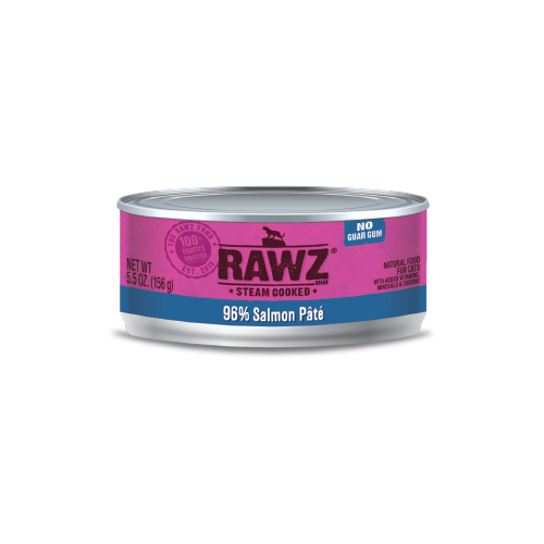 RAWZ 96% Salmon Pate Canned Food for Cats