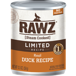 RAWZ Real Duck Recipe Canned Food for Dogs