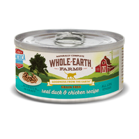Whole Earth Farms Grain Free Duck & Chicken Recipe (Morsels in Gravy) Canned Cat Food
