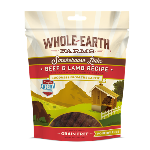 Whole Earth Farms Smokehouse Links Beef & Lamb Treats