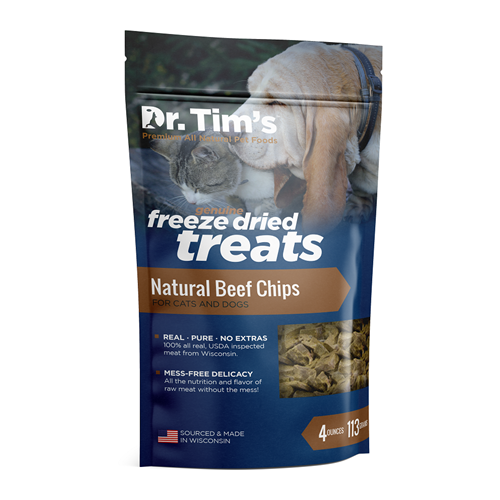 Dr. Tim's Natural Beef Chips for Cats & Dogs