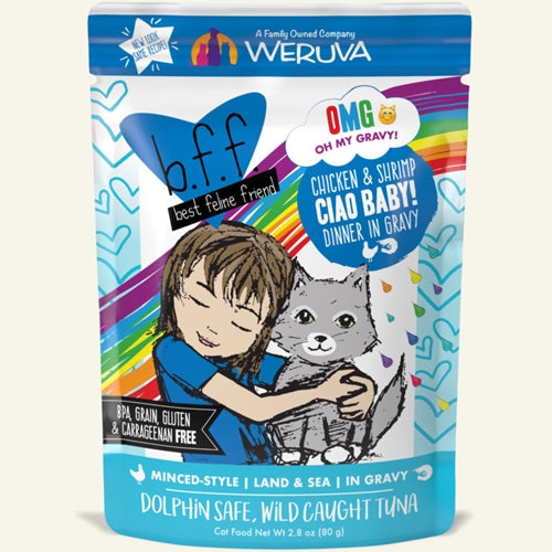 Weruva OMG Pouch Case Ciao Baby! Chicken & Shrimp Cat Food – PetFoodStation