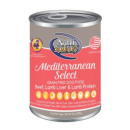 Nutrisource Grain Free Mediterranean Select Canned Dog Food