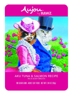 RAWZ Aujou Aku Tuna & Salmon Cat Food 8 / 2.46 oz Pouches
