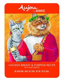 RAWZ Aujou Chicken Breast & Pumpkin Cat Food 8 / 2.46 oz Pouches