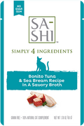 SA-SHI Aku Tuna & Sea Bream In A Savory Broth Wet Cat Food