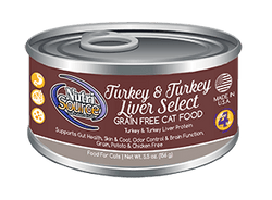 Nutrisource Grain Free Turkey & Turkey Liver Select Canned Cat Food