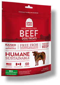 OPEN FARM Grain-Free Dehydrated Beef Treats for Dogs