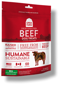 OPEN FARM Grain-Free Dehydrated Beef Treats for Dogs
