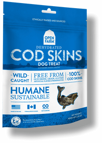 OPEN FARM Grain-Free Dehydrated Cod Treats for Dogs